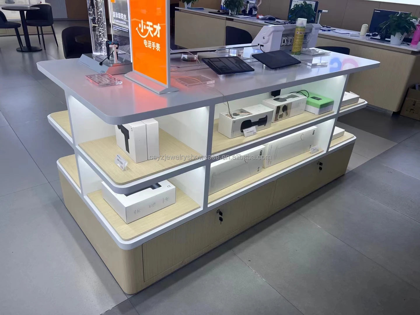 Manufacturer Cell Phone Accessories Electronics Whole Store Design Display Cabinet Showcase Mobile Shop Counter Furnitures
