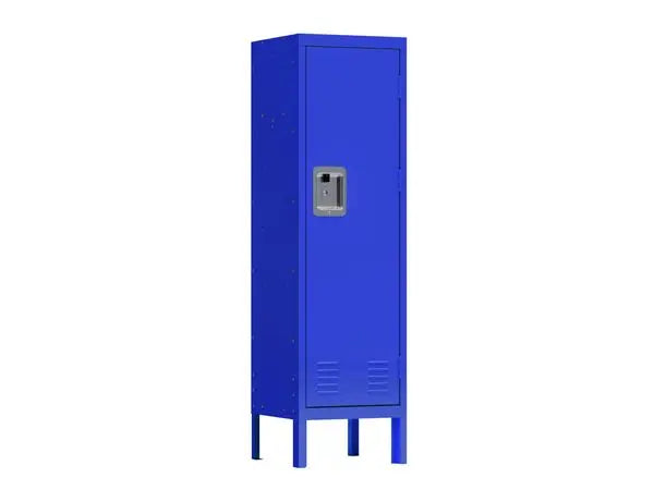 School Storage Cabinet 1 Door Tall Single Metal Locker-Retro Style Storage Cabinet--Industrial Furniture--For Living Room/Bedroo