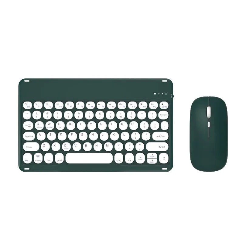 Portable 10 inch Bluetooth Keyboard for iPad Xiaomi Tablet Wireless Keyboard Phone Laptop Accessories Keyboards Spanish English