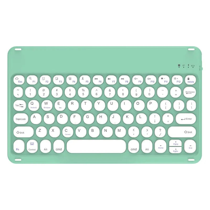 Portable 10 inch Bluetooth Keyboard for iPad Xiaomi Tablet Wireless Keyboard Phone Laptop Accessories Keyboards Spanish English