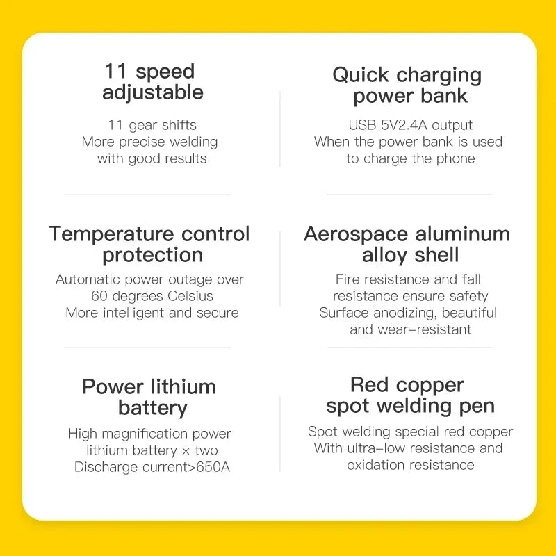 NEW Awithz Full Set of Accessories Portable Lithium Battery Welding Machine Spot Welder for Mobile Phone Repair and DIY