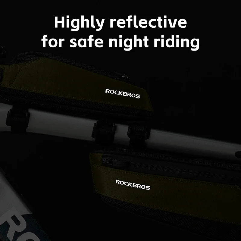 ROCKBROS Small Bicycle Bag Portable Ultralight Cycling Top Tube Bag Mountain MTB Road Bike Phone Tool Bag Bicycle Accessories