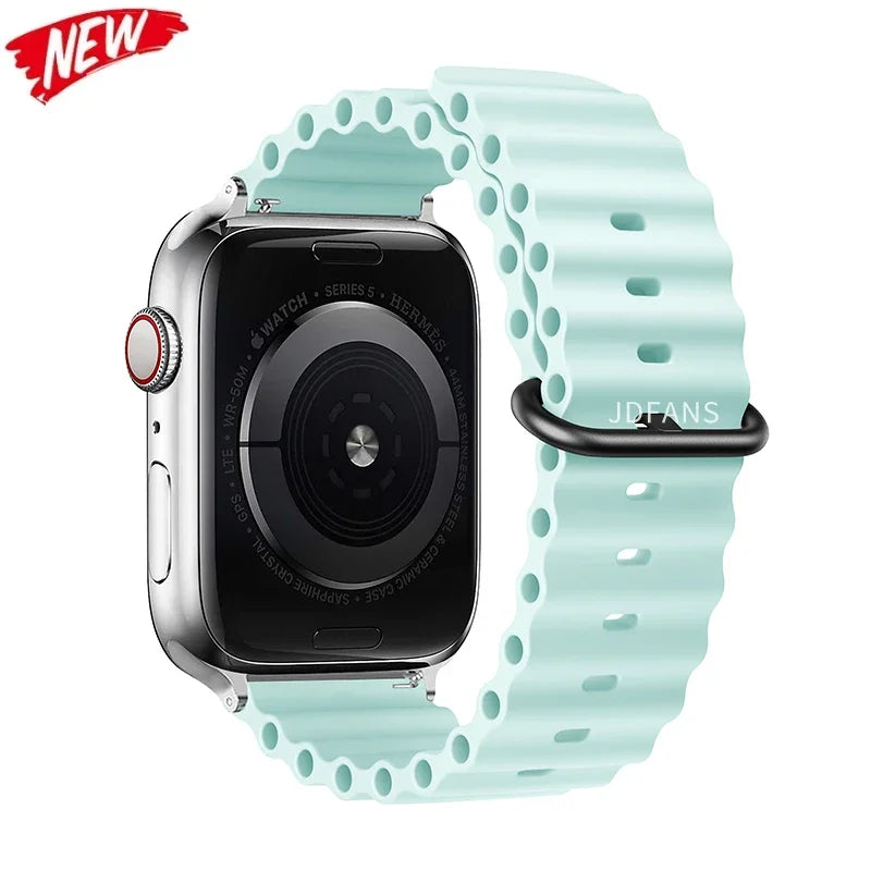 Ocean Band for Apple Watch Straps 45mm 46mm 44mm Ultra 2 49mm 41mm 42mm 40mm wrist bracelet correa iWatch series 7 6 3 se 8 9 10