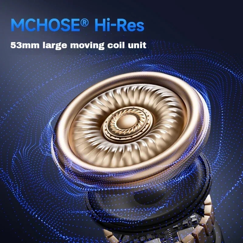 MCHOSE V9 Pro Head-mounted Music Wireless Gaming Headphones Noise Reduction Mic 3-mode Customized Music Earphones Pc Accessories