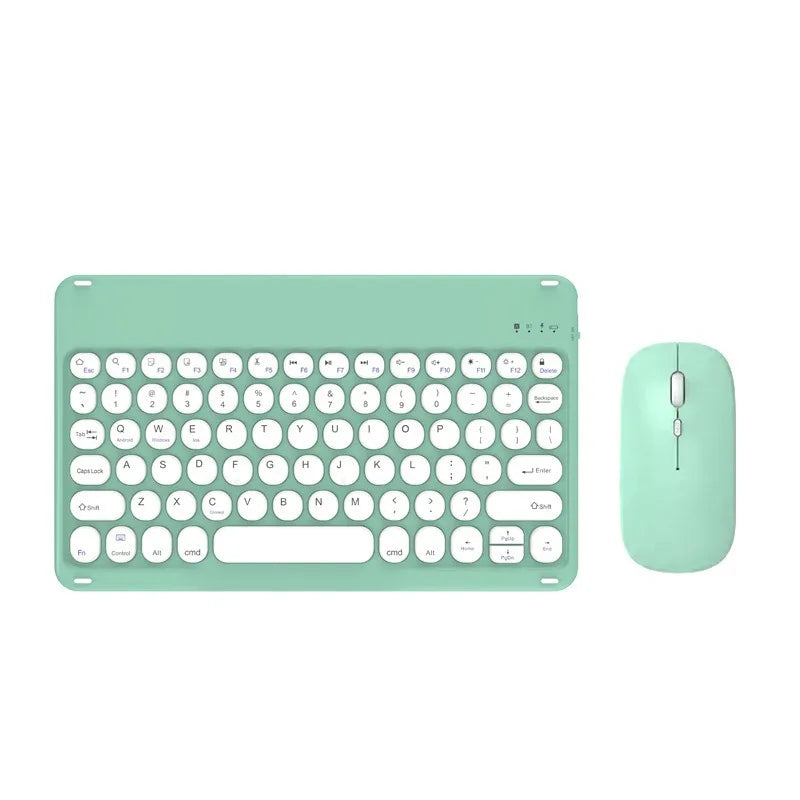 Portable 10 inch Bluetooth Keyboard for iPad Xiaomi Tablet Wireless Keyboard Phone Laptop Accessories Keyboards Spanish English