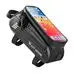 WEST BIKING Bicycle Top Tube Bag 1.5L Touch Screen Cycling Phone Bag Portable Waterproof Bike Handlebar Bag Bike Accessories