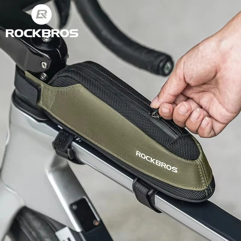 ROCKBROS Small Bicycle Bag Portable Ultralight Cycling Top Tube Bag Mountain MTB Road Bike Phone Tool Bag Bicycle Accessories