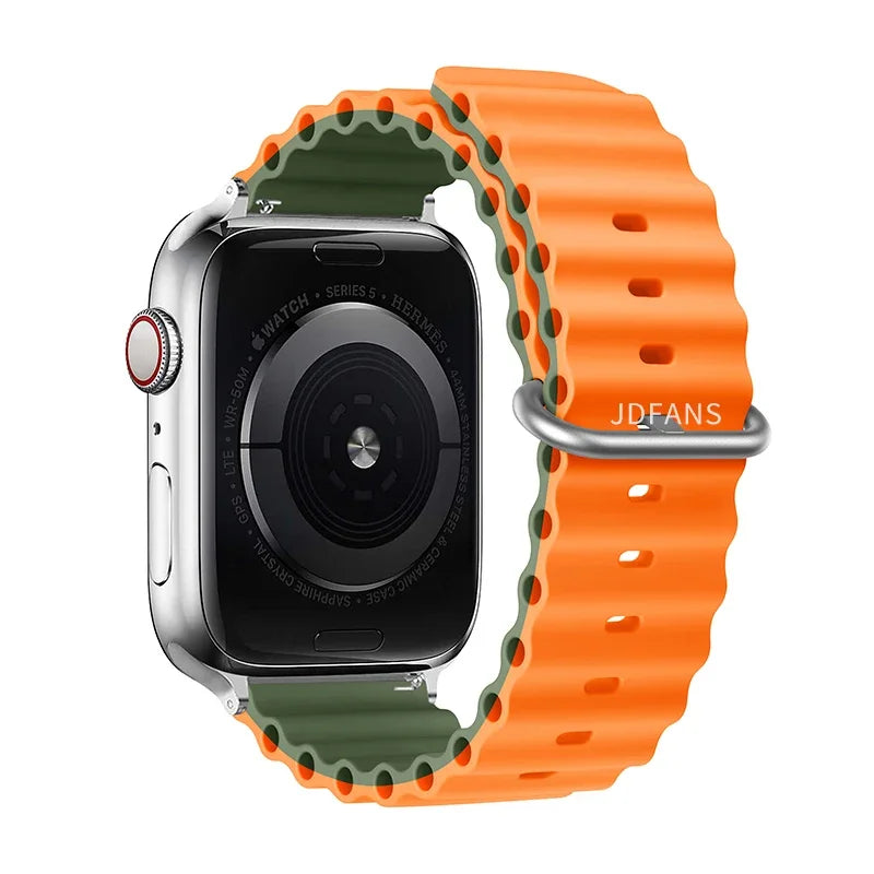 Ocean Band for Apple Watch Straps 45mm 46mm 44mm Ultra 2 49mm 41mm 42mm 40mm wrist bracelet correa iWatch series 7 6 3 se 8 9 10