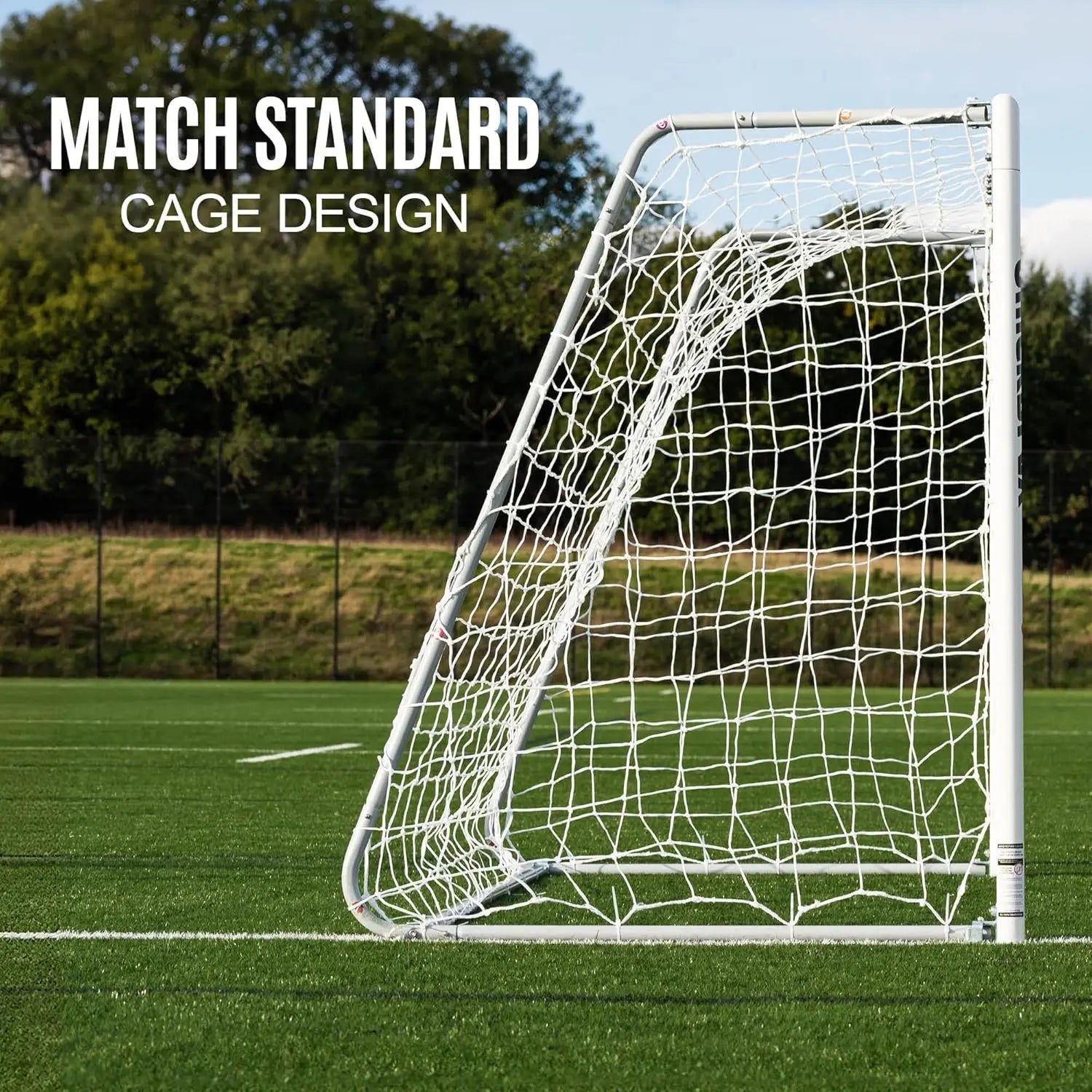 Pro Alu Match Soccer Goal Range Premium Reinforced Aluminum Soccer Match Goal Single Goal