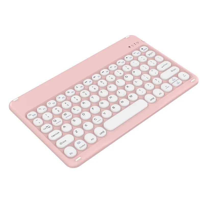Portable 10 inch Bluetooth Keyboard for iPad Xiaomi Tablet Wireless Keyboard Phone Laptop Accessories Keyboards Spanish English