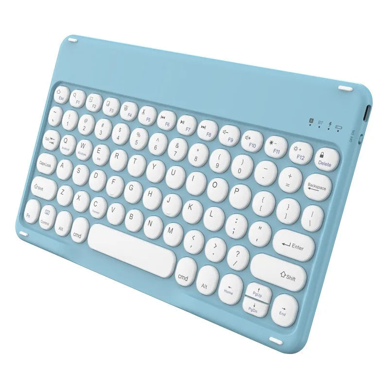 Portable 10 inch Bluetooth Keyboard for iPad Xiaomi Tablet Wireless Keyboard Phone Laptop Accessories Keyboards Spanish English